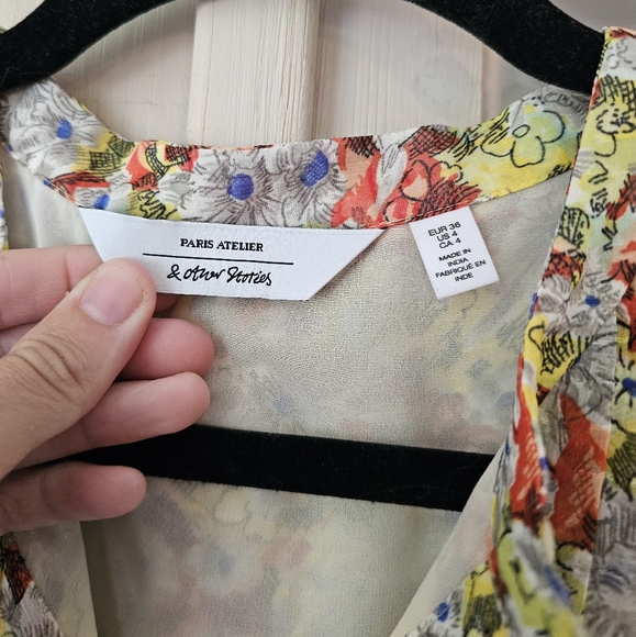 & other stories floral ruffled mini dress cottagecore - Picture 8 of 13